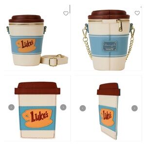 Loungefly Gilmore Girls Luke's Diner To-Go Coffee Cup Figural Crossbody & Wallet